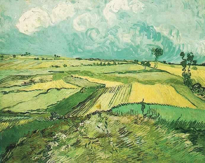 Vincent van Gogh Wheat Fields at Auvers Under Clouded Sky